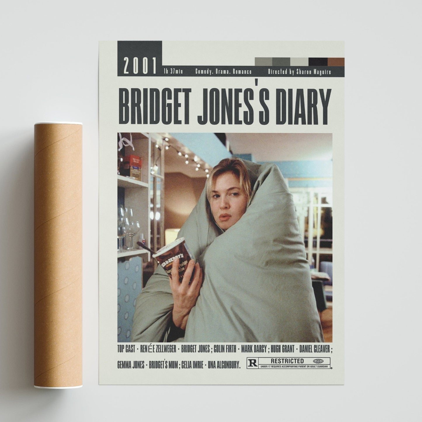 Bridget Jones's Diary Posters | Sharon Maguire Movies - 98typesModern Minimal Movies