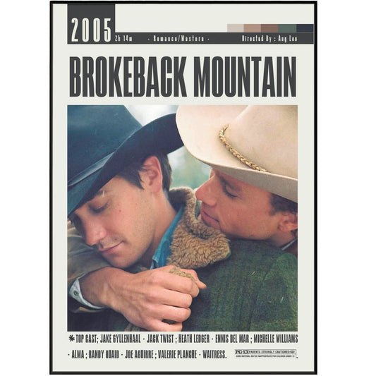 Brokeback Movie Posters - 98typesModern Minimal Movies