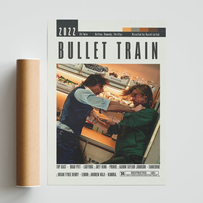 Bullet Train Poster | David Leitch Movies - 98typesModern Minimal Movies