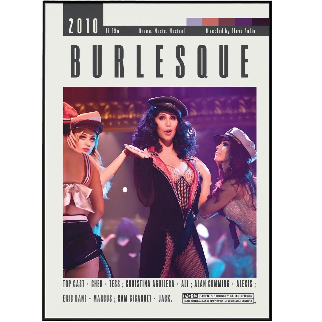 Burlesque Poster | Steve Antin Movies - 98typesModern Minimal Movies