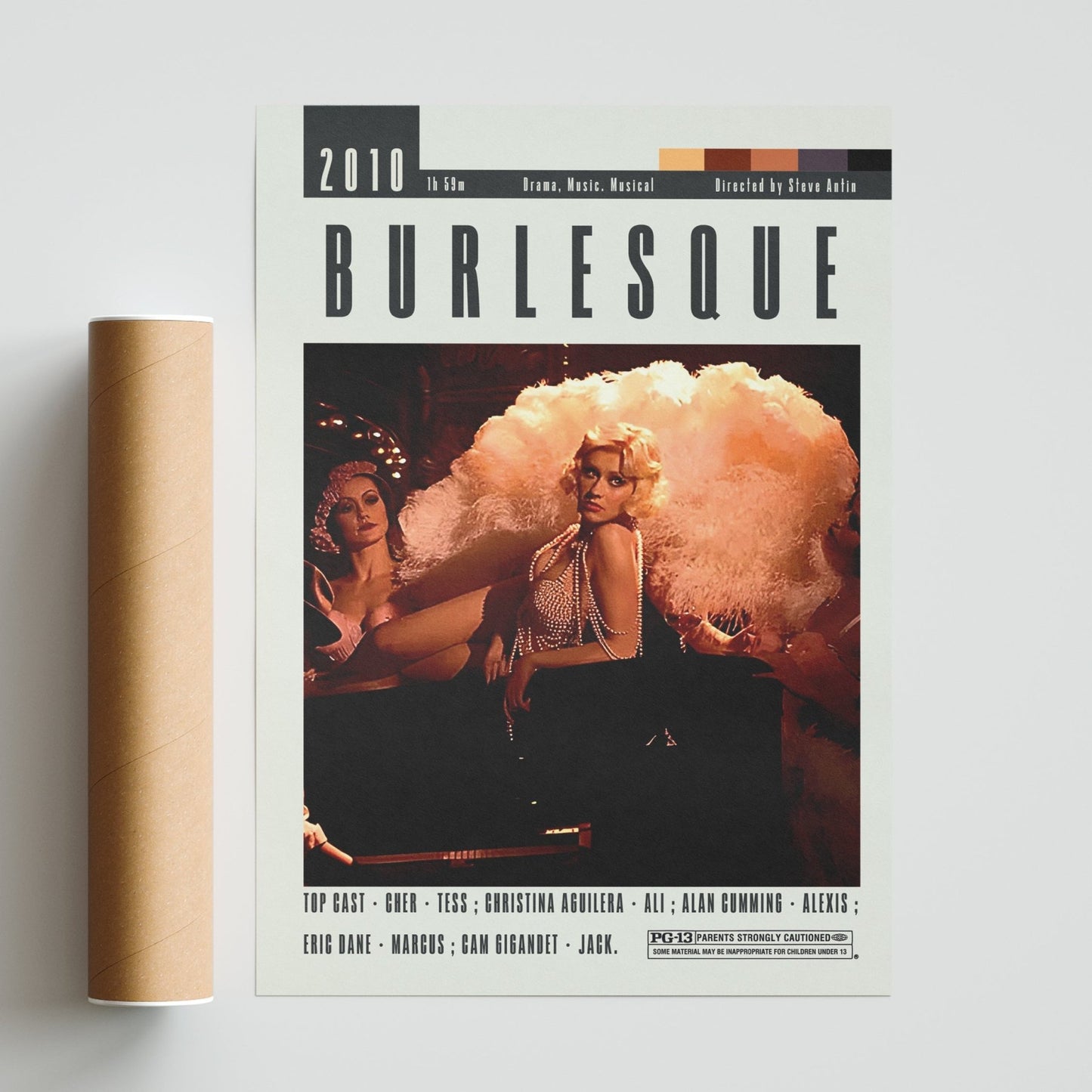 Burlesque Poster | Steve Antin Movies - 98typesModern Minimal Movies