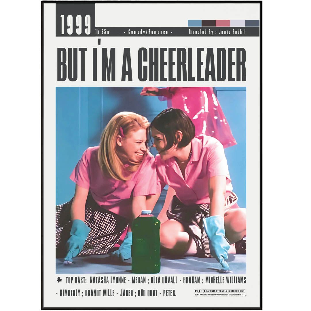 But I'm a Cheerleader Movie Poster - 98typesModern Minimal Movies