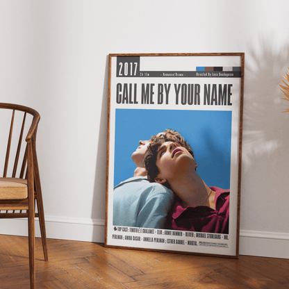 Call Me by Your Name 2017 Film Poster - 98typesModern Minimal Movies