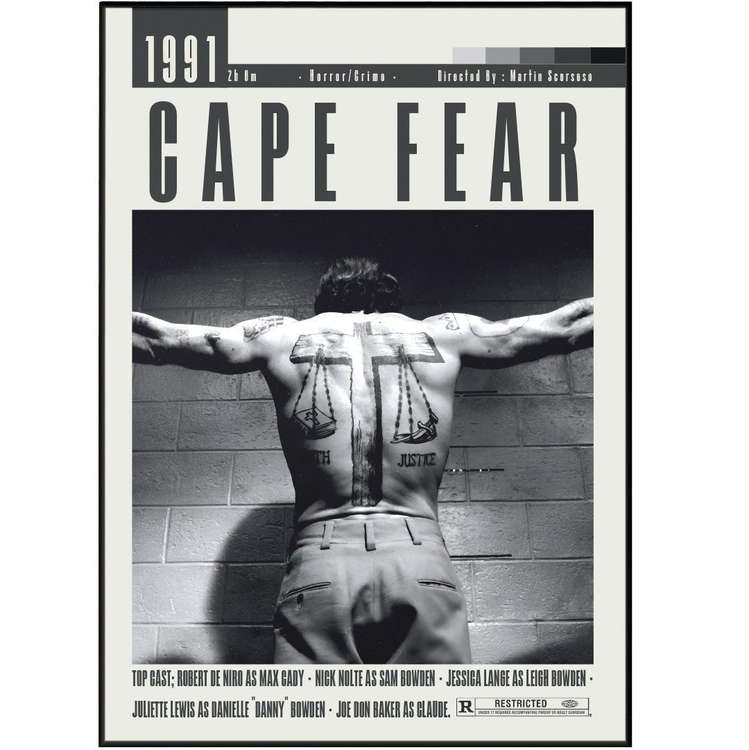 Cape Fear Movie Posters - 98typesModern Minimal Movies