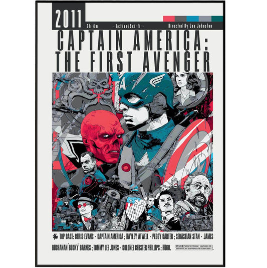Captain America - The First Avenger Film Posters - 98typesModern Minimal Movies