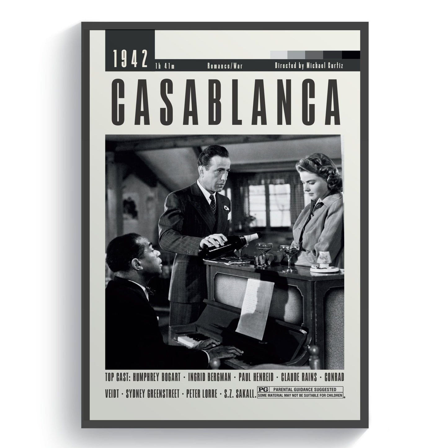 Casablanca Movie Posters - 98typesModern Minimal Movies