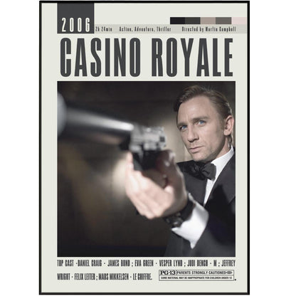 Casino Royale Poster | Martin Campbell Movies - 98typesModern Minimal Movies