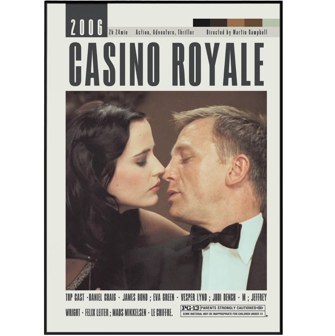 Casino Royale Poster | Martin Campbell Movies - 98typesModern Minimal Movies