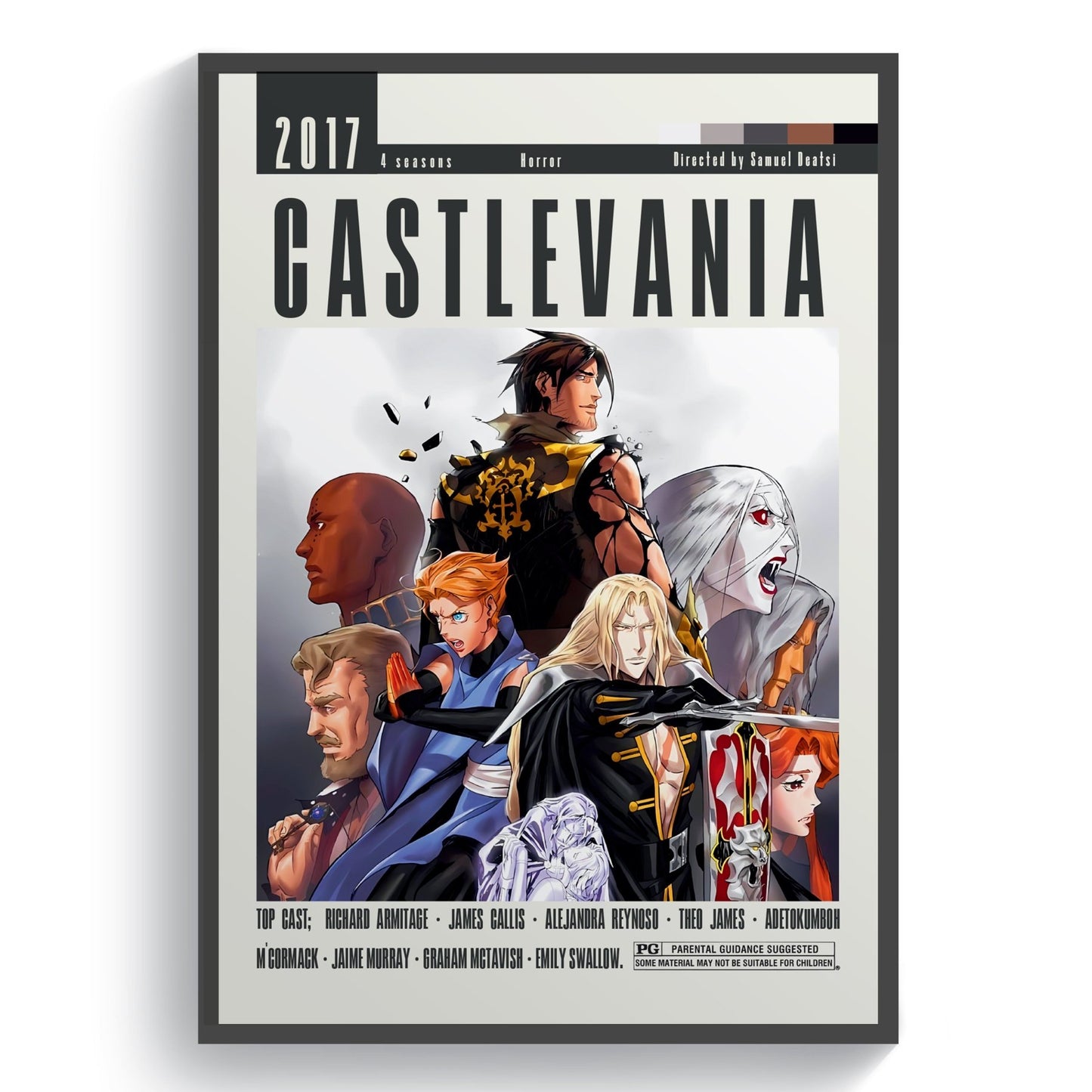 Castlevania Poster Movies - 98typesModern Minimal Movies