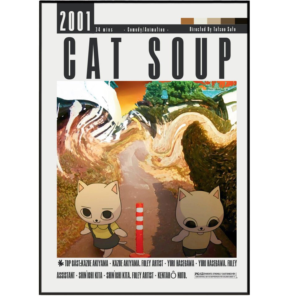 Cat Soup Movie Posters - 98typesModern Minimal Movies