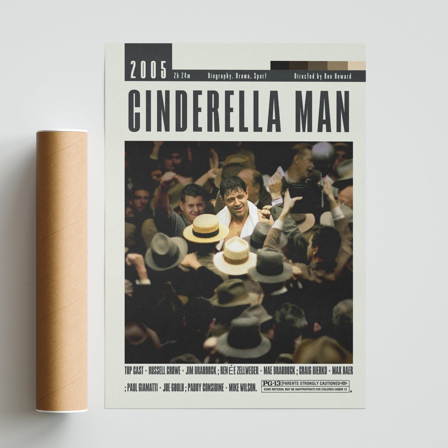 Cinderella Man Poster | Ron Howard Films - 98typesModern Minimal Movies