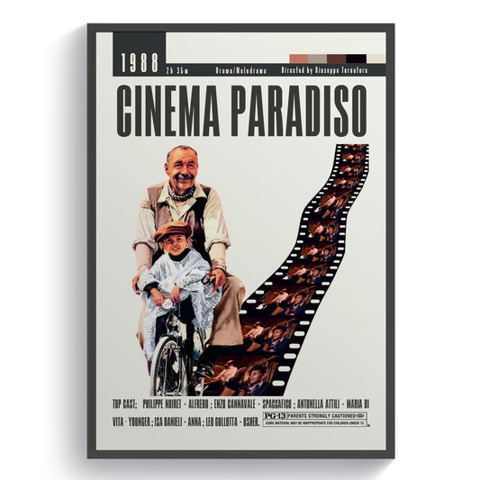 Cinema Paradiso Poster Movie - 98typesModern Minimal Movies