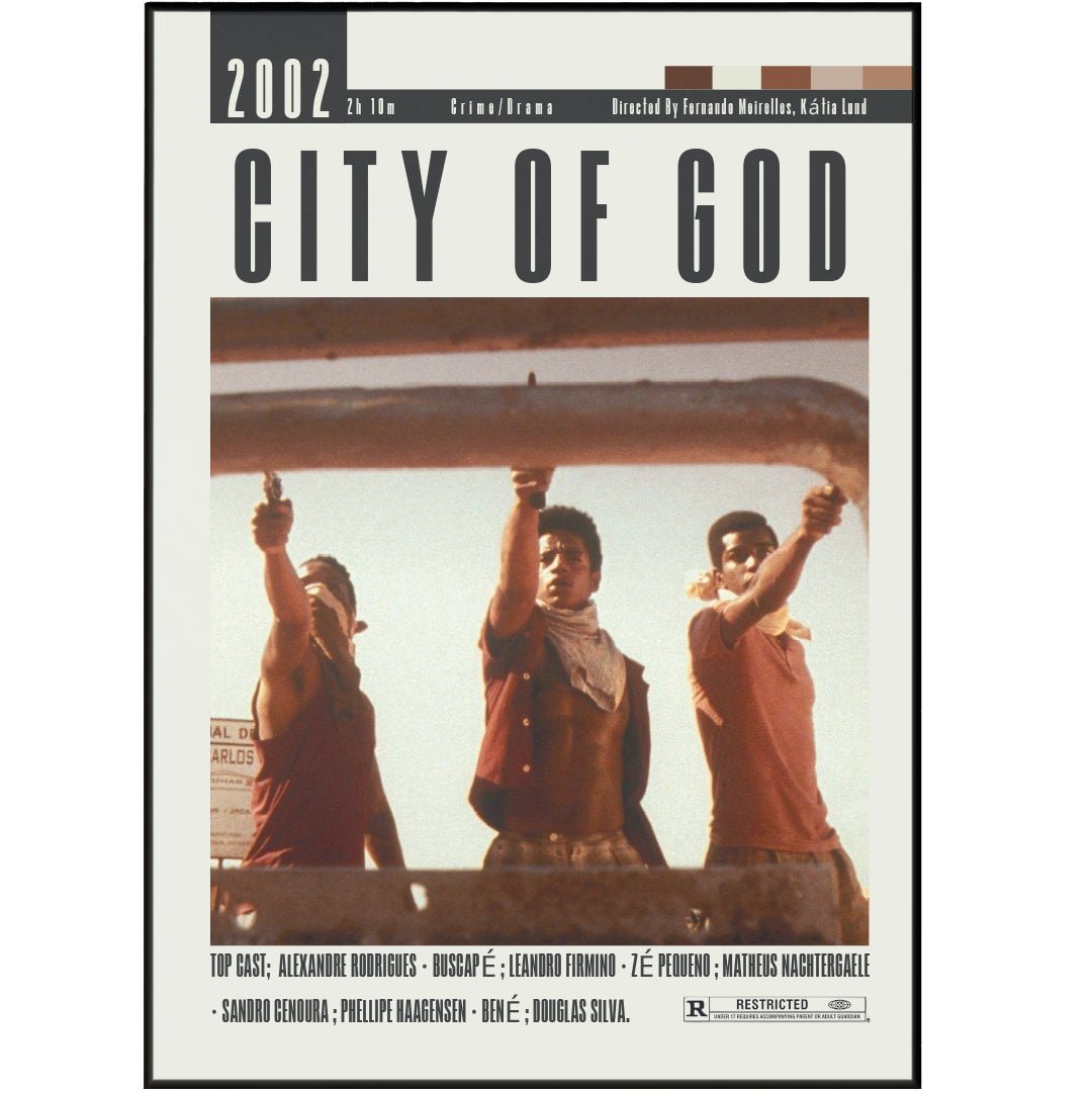 City of God Movie Posters - 98typesModern Minimal Movies