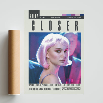 Closer Posters | Mike Nichols Films - 98typesModern Minimal Movies