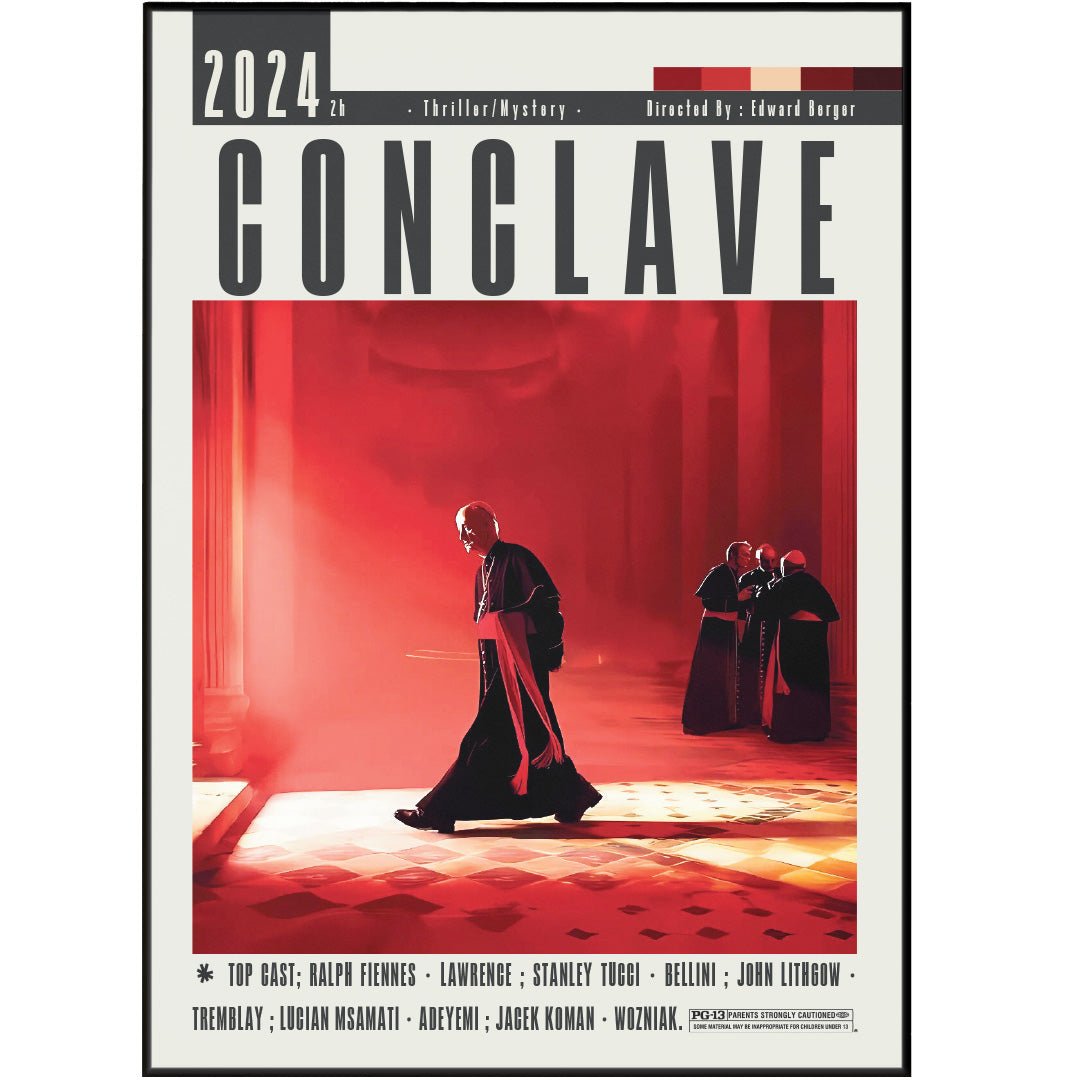 Conclave Movie Poster - 98typesModern Minimal Movies