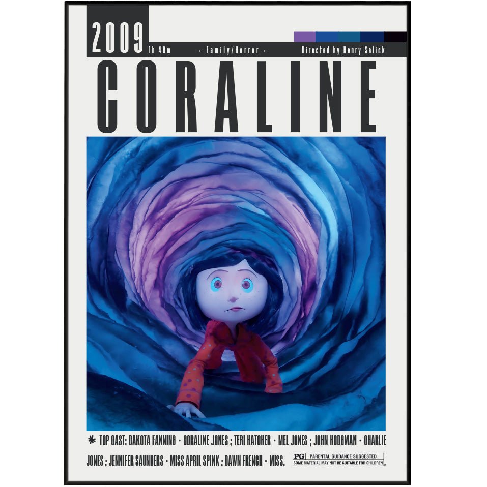 Coraline Posters | Henry Selick Movies - 98typesModern Minimal Movies