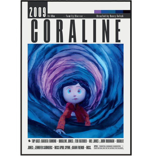 Coraline Posters | Henry Selick Movies - 98typesModern Minimal Movies