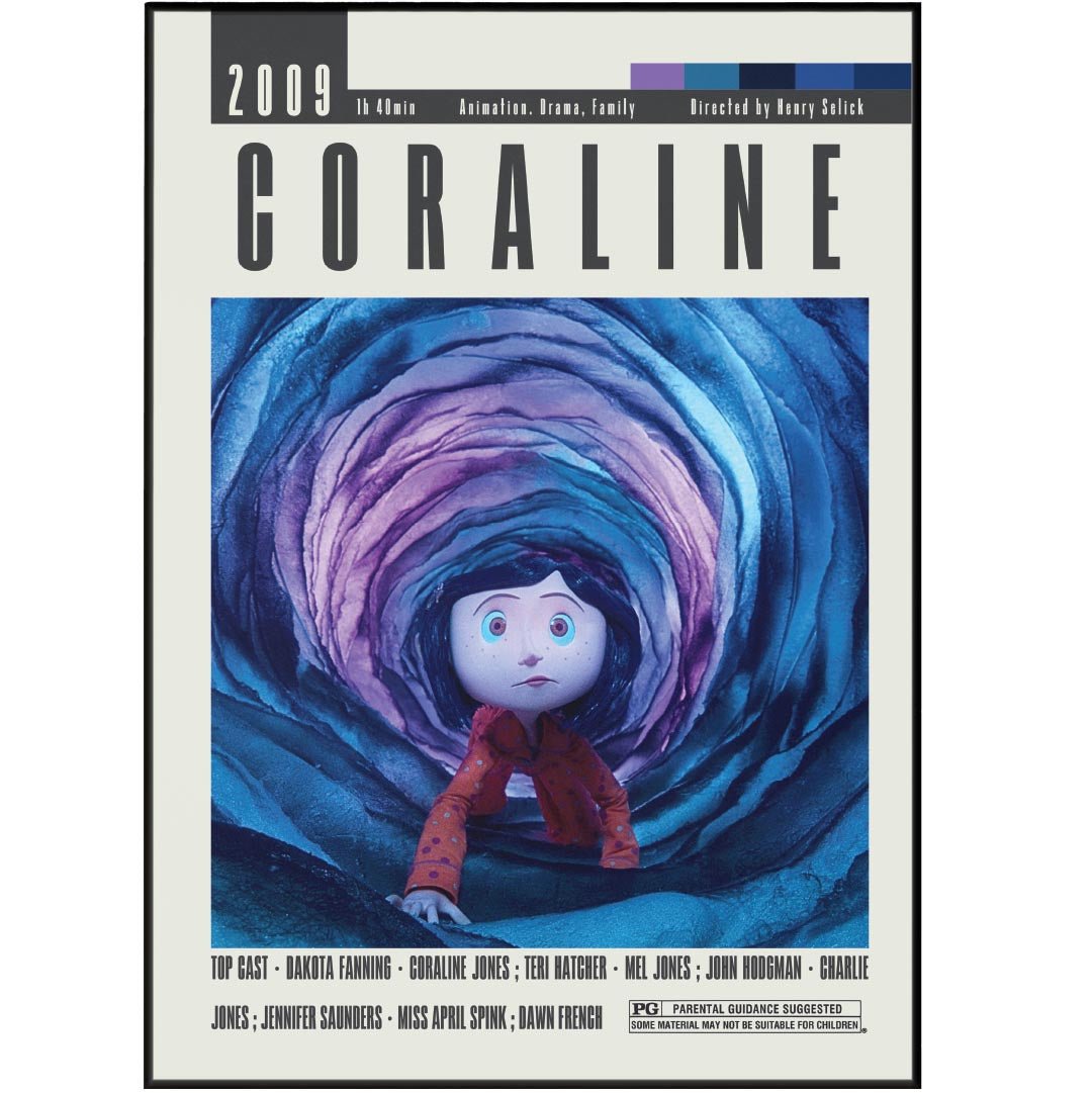 Coraline Posters | Henry Selick Movies - 98typesModern Minimal Movies