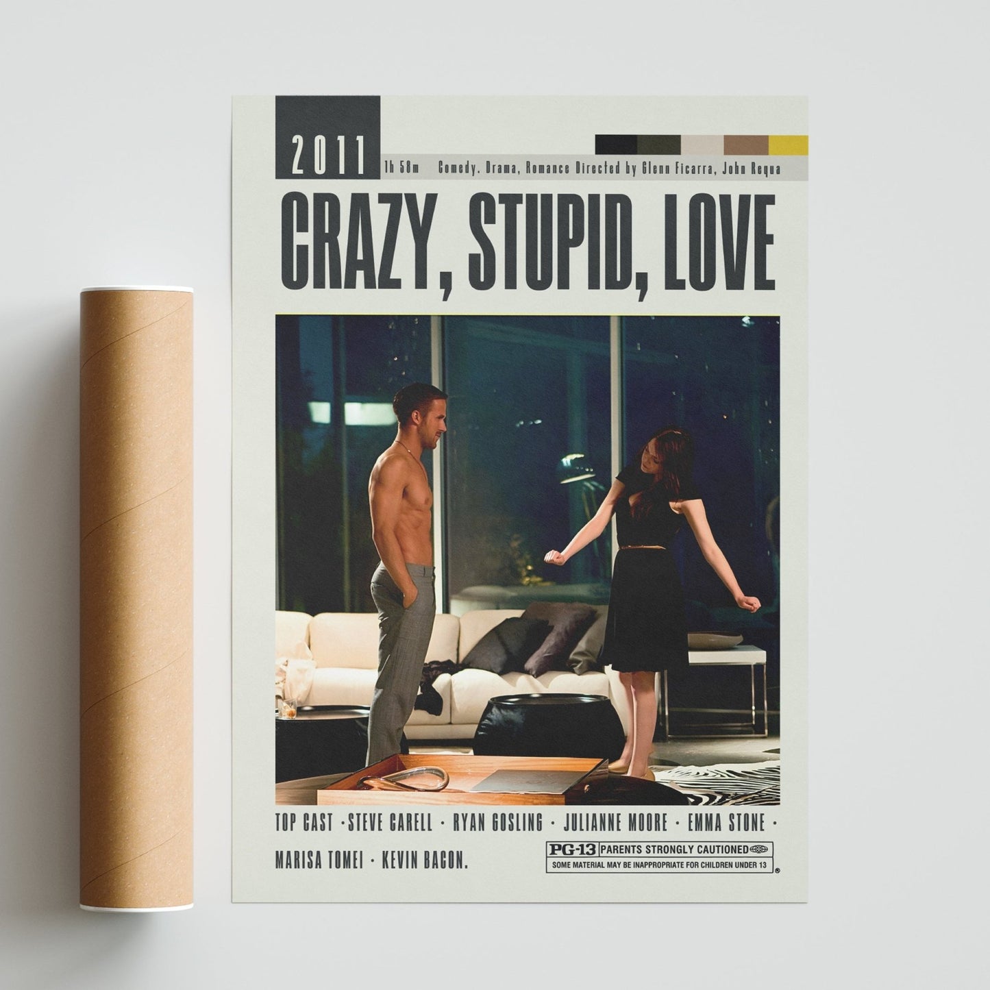 Crazy, Stupid, Love Poster | Glenn Ficarra Films - 98typesModern Minimal Movies