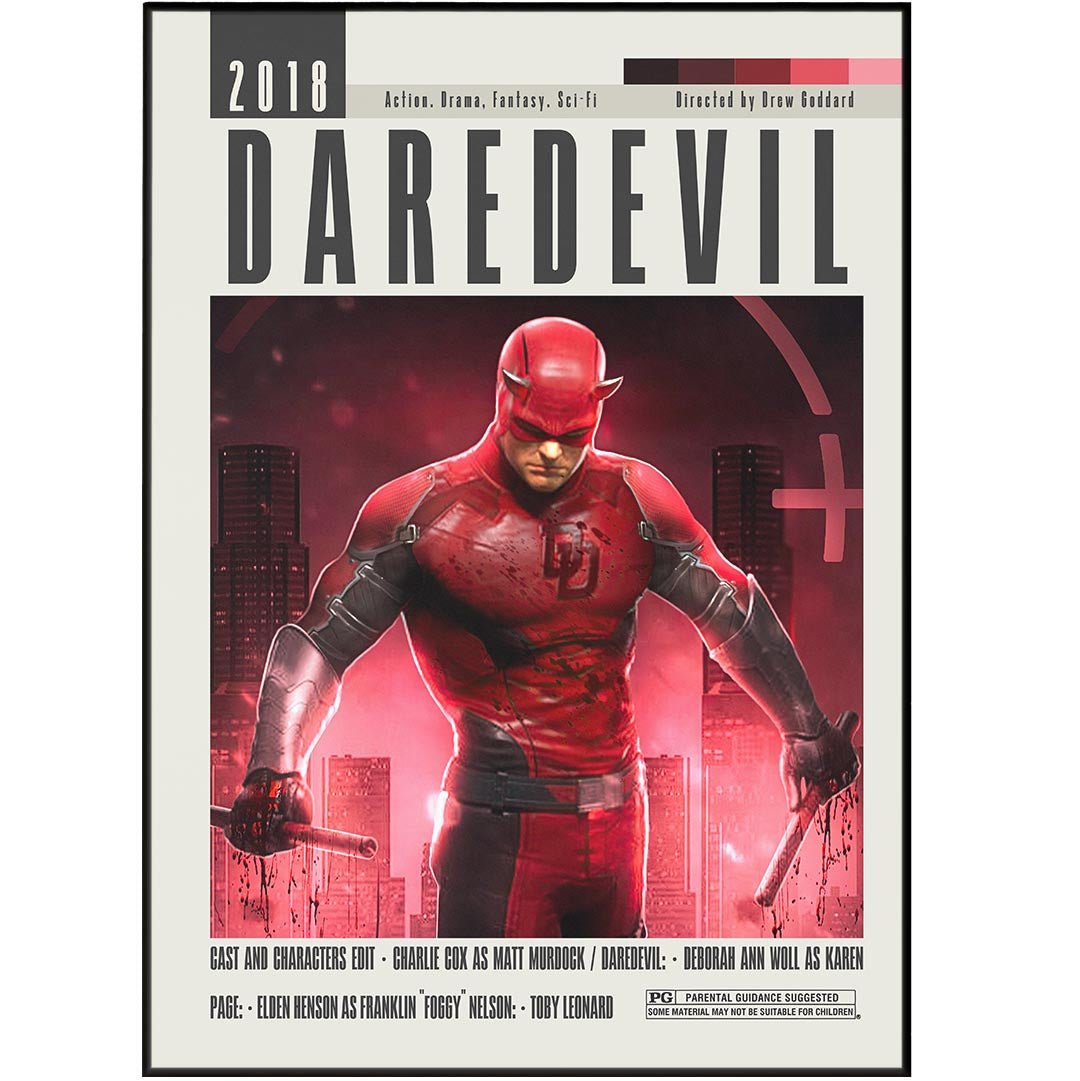 Daredevil Posters | Drew Goddard Movies - 98typesModern Minimal Movies