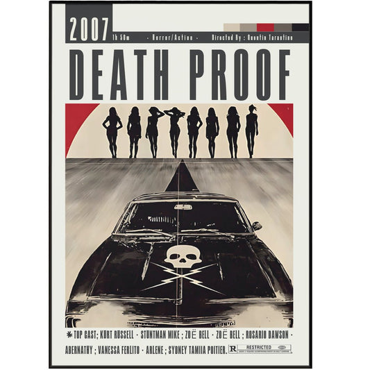 Death Proof Movie Poster - 98typesModern Minimal Movies