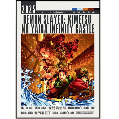 Demon Slayer: Infinity Castle (2025) Posters - 98typesModern Minimal Movies