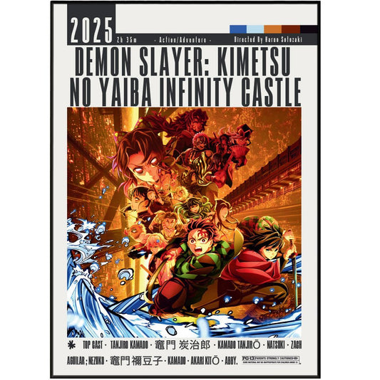Demon Slayer: Infinity Castle (2025) Posters - 98typesModern Minimal Movies