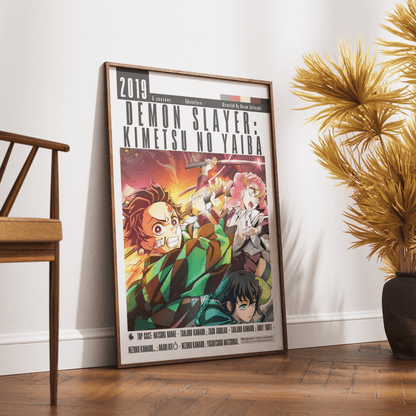 Demon Slayer Kimetsu no Yaiba Film Posters - 98typesModern Minimal Movies