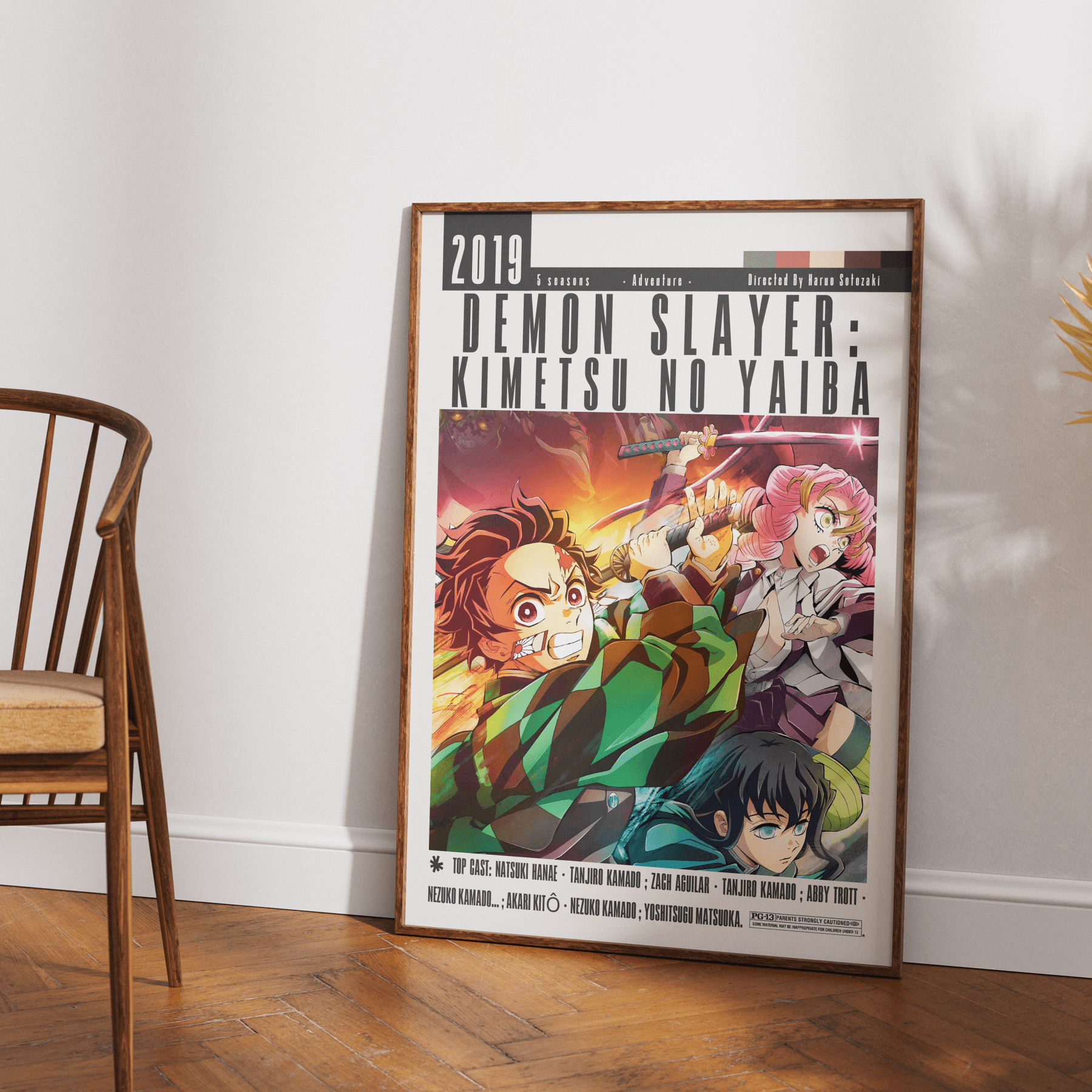 Demon Slayer Kimetsu no Yaiba Film Posters - 98typesModern Minimal Movies