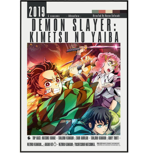 Demon Slayer Kimetsu no Yaiba Film Posters - 98typesModern Minimal Movies