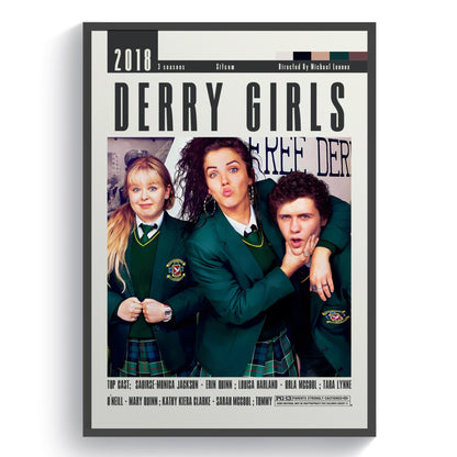 Derry Girls TV Series Posters - 98typesModern Minimal Movies