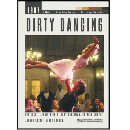 Dirty Dancing Poster | Emile Ardolino Movies - 98typesModern Minimal Movies