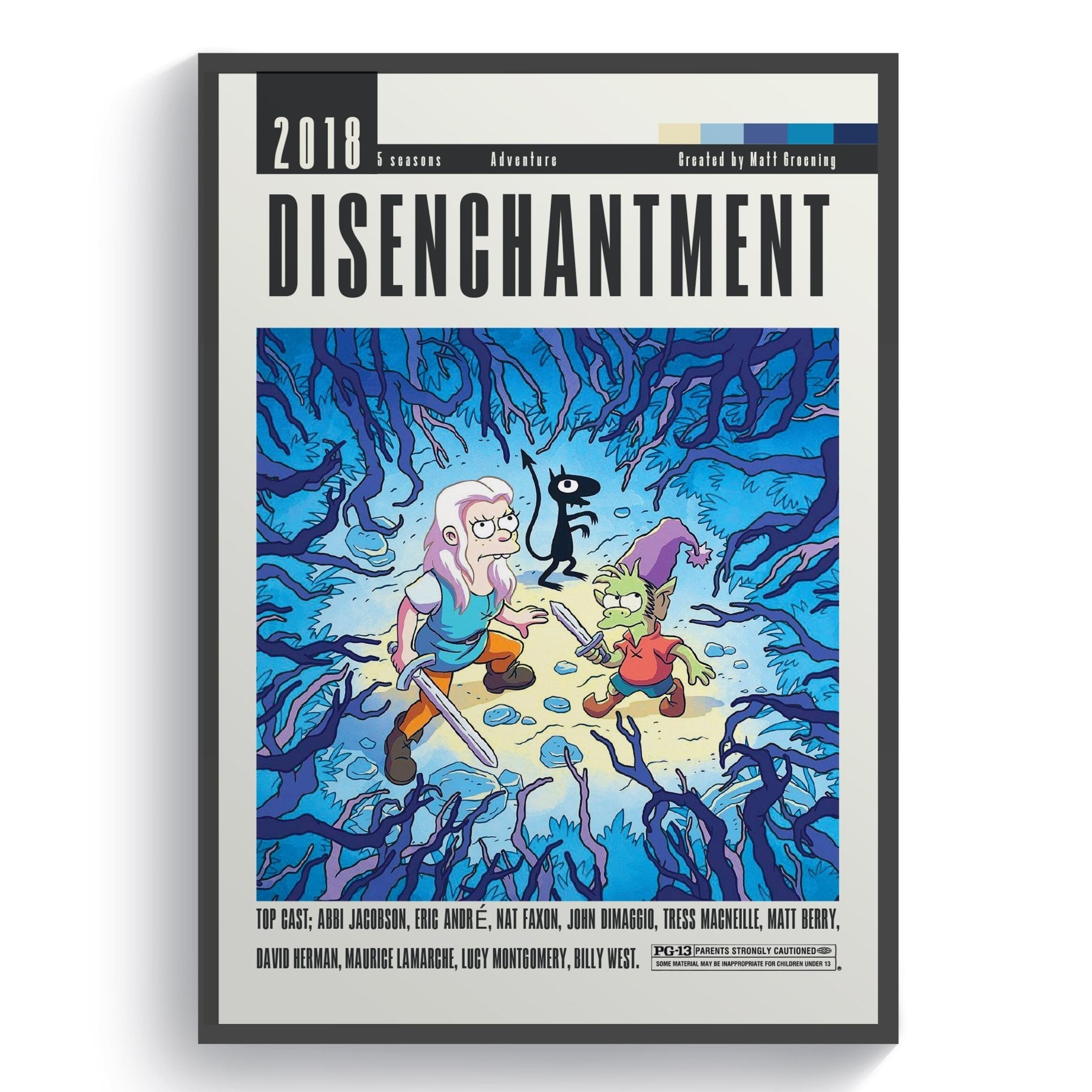 Disenchantment Tv Serie Posters - 98typesModern Minimal Movies