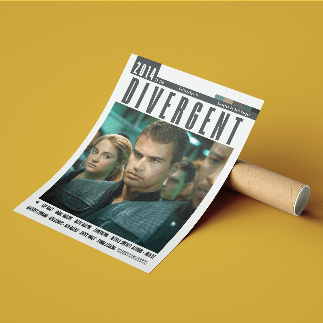 Divergent 2014 Movie Posters - 98typesModern Minimal Movies