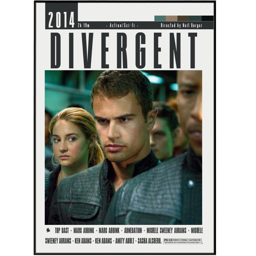 Divergent 2014 Movie Posters - 98typesModern Minimal Movies