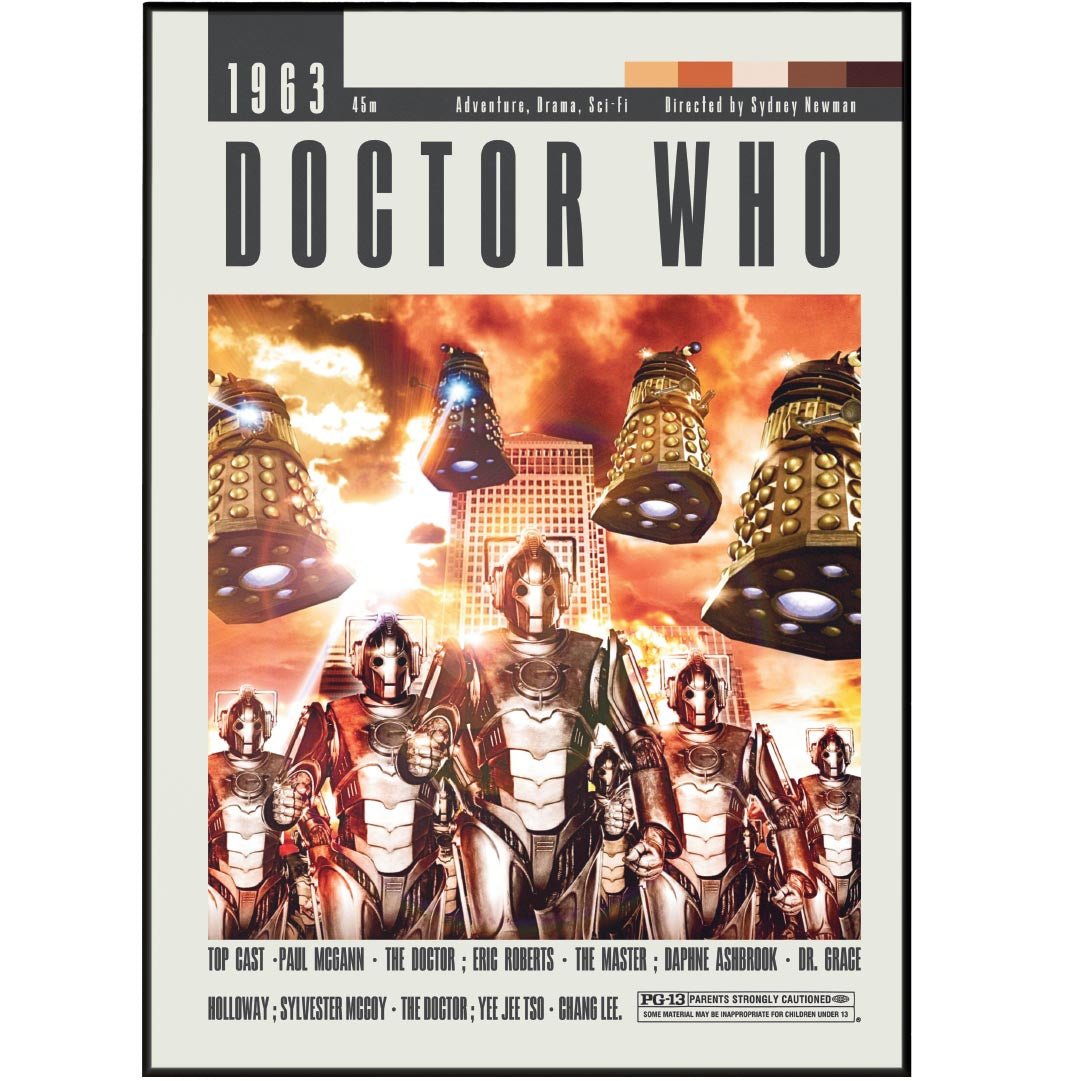 Doctor Who Poster | Sydney Newman Movie - 98typesModern Minimal Movies