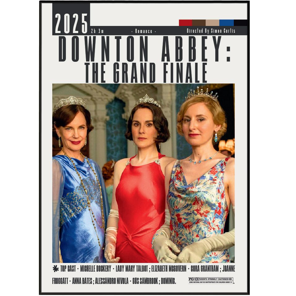 Downton Abbey: The Grand Finale Poster - 98typesModern Minimal Movies