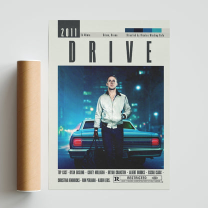 Drive Poster | Nicolas Winding Refn Movies - 98typesModern Minimal Movies