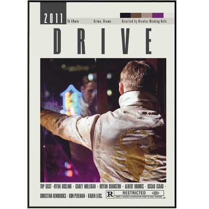 Drive Poster | Nicolas Winding Refn Movies - 98typesModern Minimal Movies