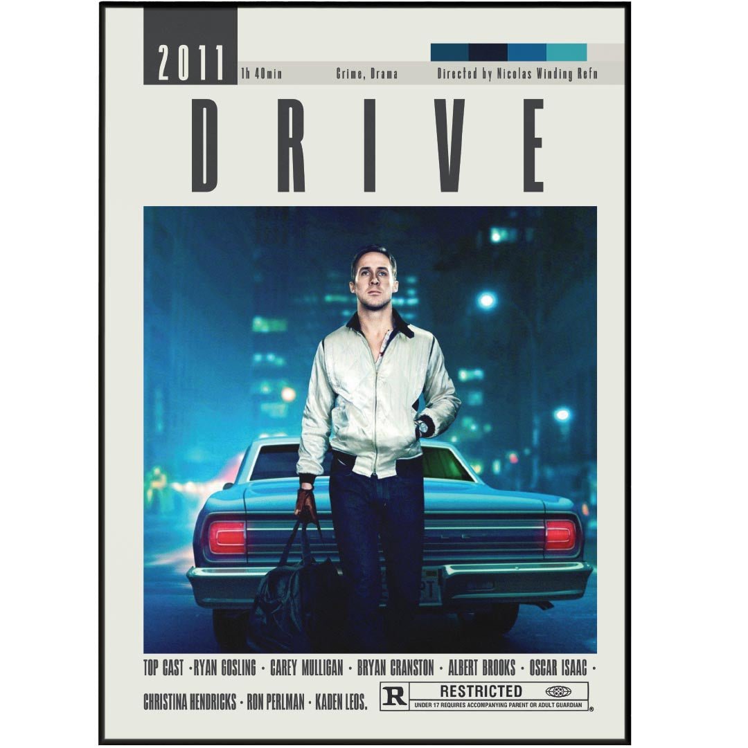 Drive Poster | Nicolas Winding Refn Movies - 98typesModern Minimal Movies