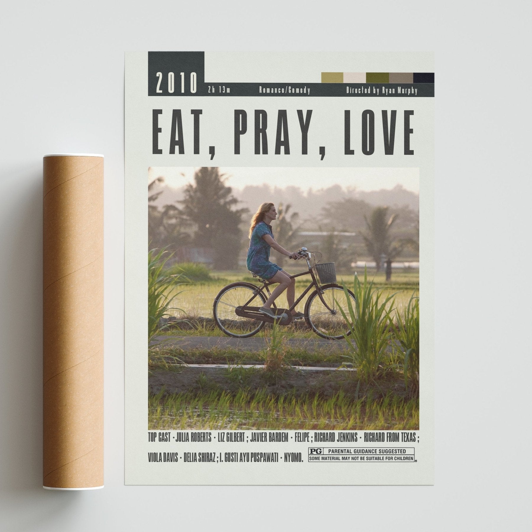 Eat Pray Love Poster | Ryan Murphy Movies - 98typesModern Minimal Movies