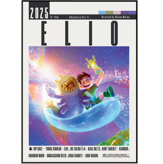 Elio (2025) Poster - 98typesModern Minimal Movies