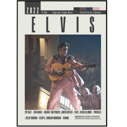 Elvis Poster | Baz Luhrmann Movie - 98typesModern Minimal Movies