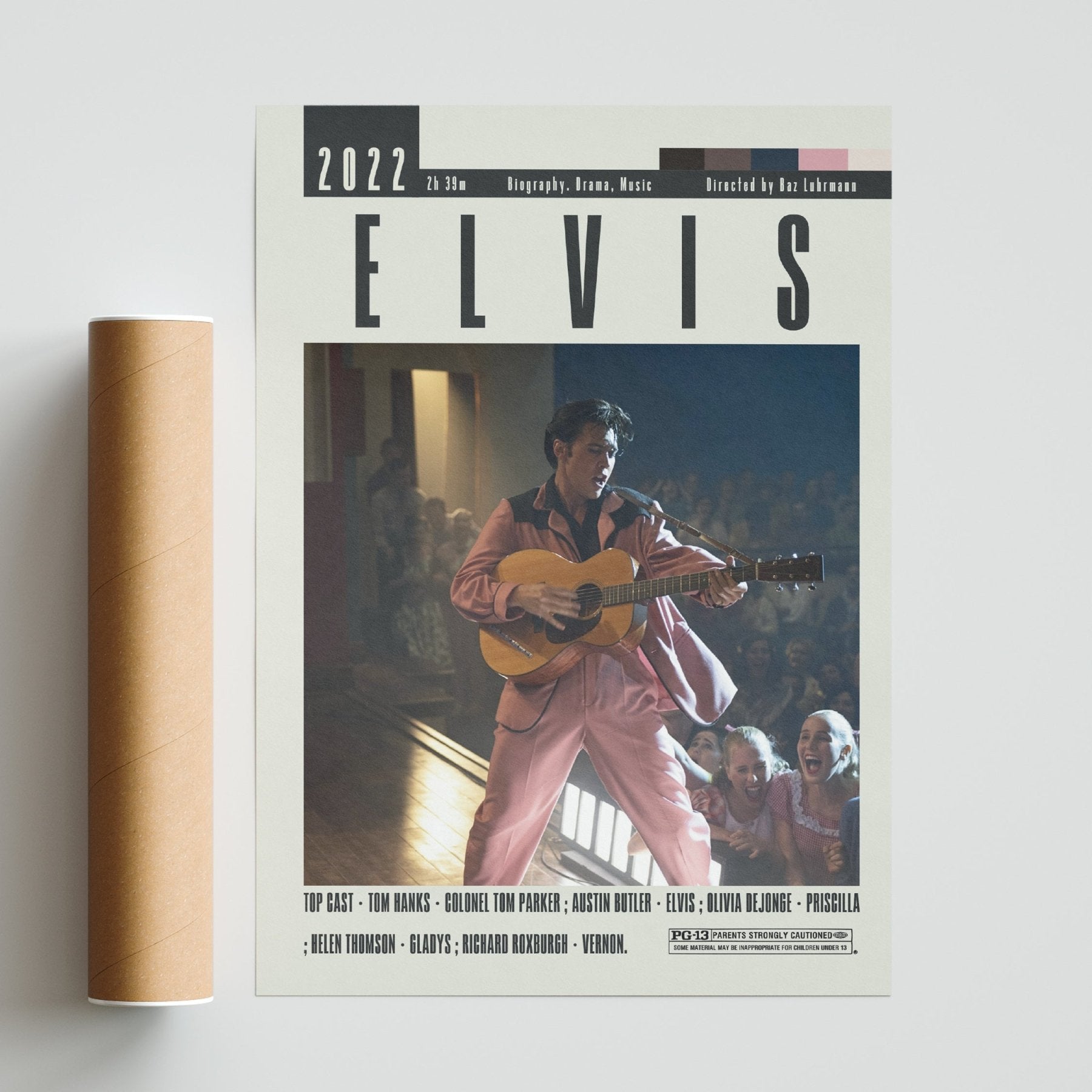 Elvis Poster | Baz Luhrmann Movie - 98typesModern Minimal Movies