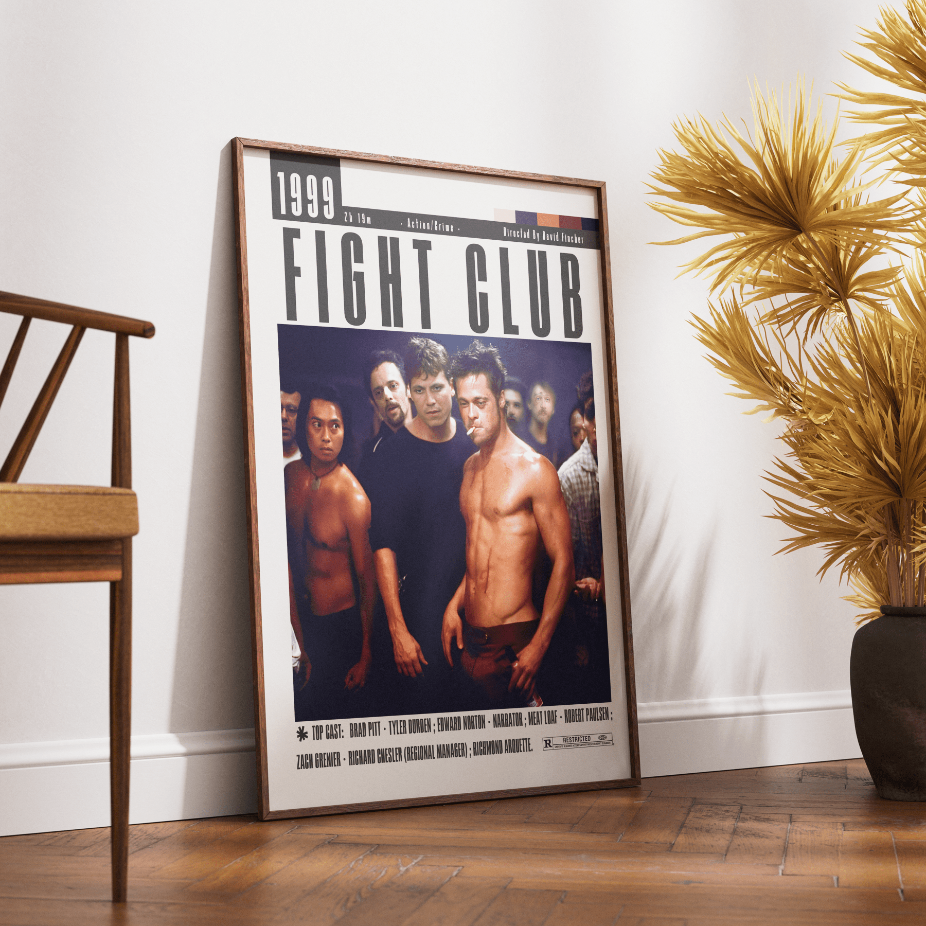 Fight Club Poster | David Fincher Movies - 98typesModern Minimal Movies