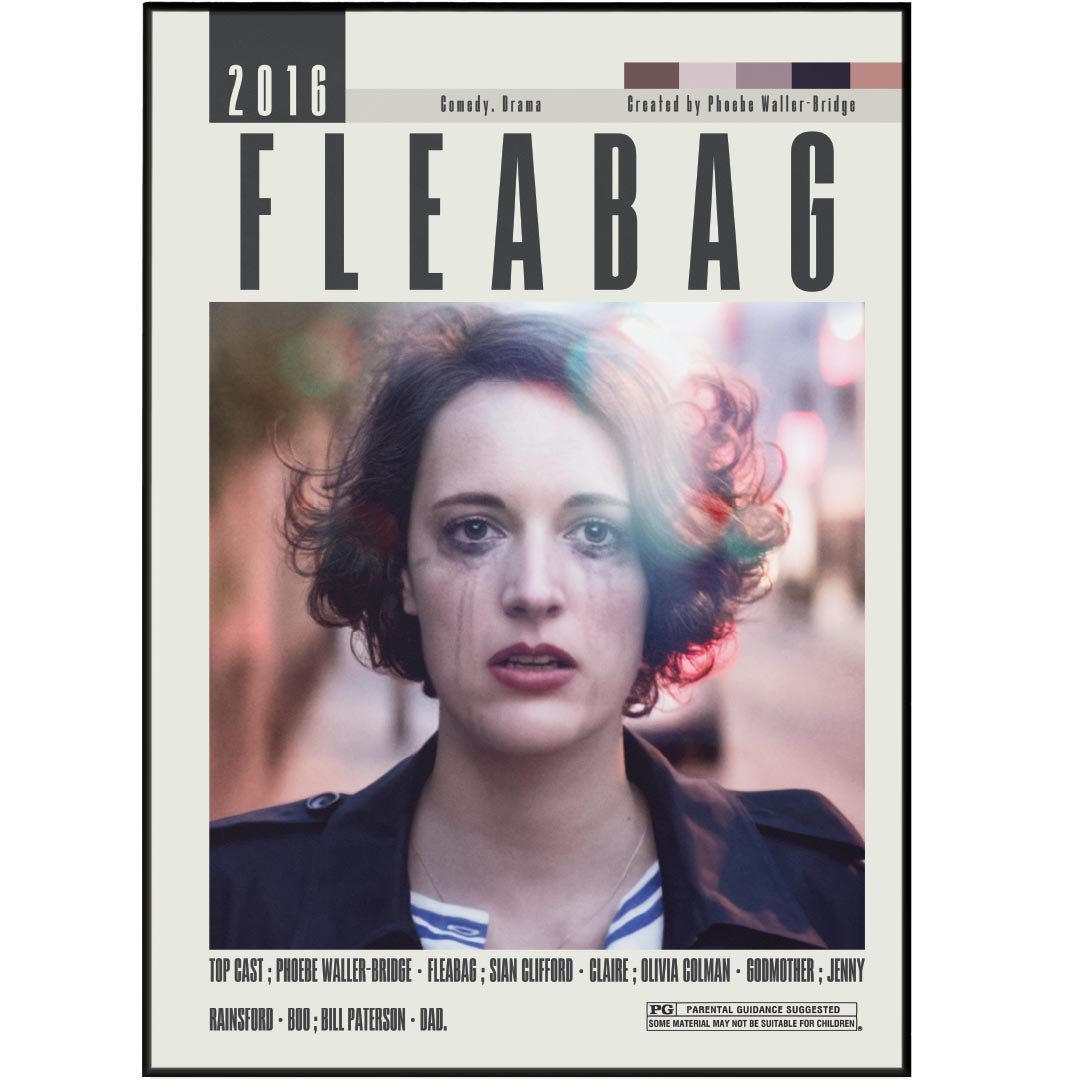 Fleabag Poster | Phoebe Waller - Bridge Movies - 98typesModern Minimal Movies