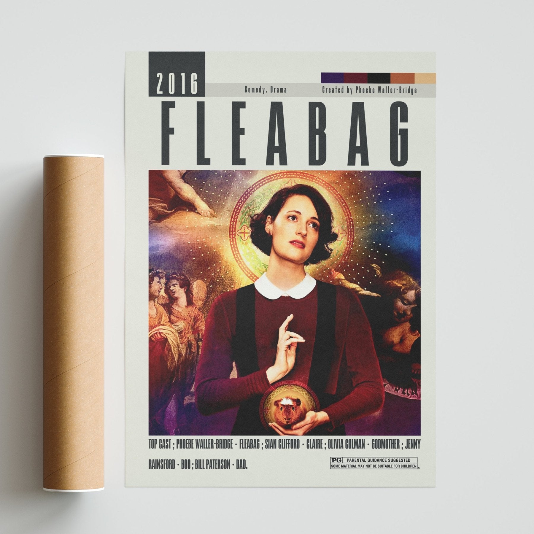 Fleabag Poster | Phoebe Waller - Bridge Movies - 98typesModern Minimal Movies