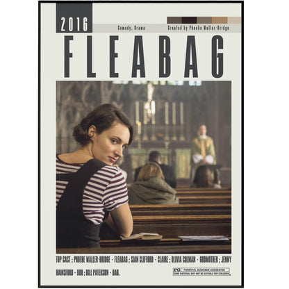 Fleabag Poster | Phoebe Waller - Bridge Movies - 98typesModern Minimal Movies