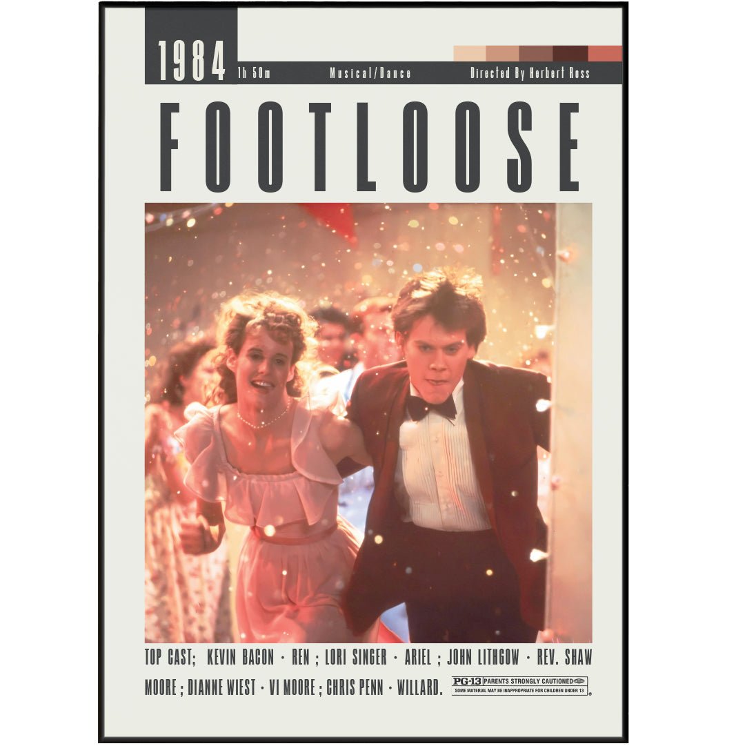 Footloose Movie Posters - 98typesModern Minimal Movies