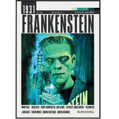 Frankenstein 1931 Films Posters - 98typesModern Minimal Movies
